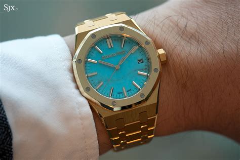 royal oak turquoise dial